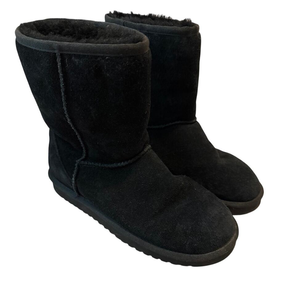 Koolaburra by UGG Women's Koola Short Suede Boots Black Size 8 - Good Condition